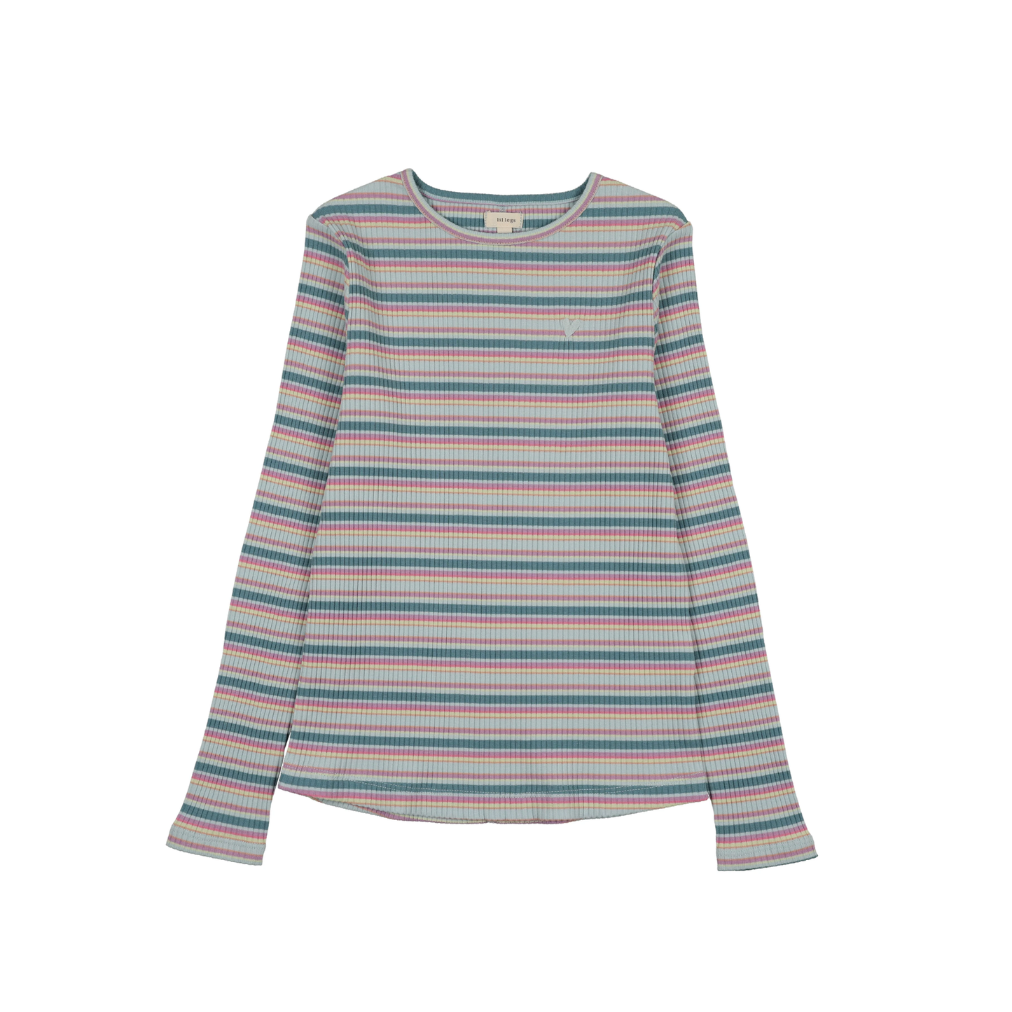 Lil Legs Pastel Multi Basic Stripe Tee