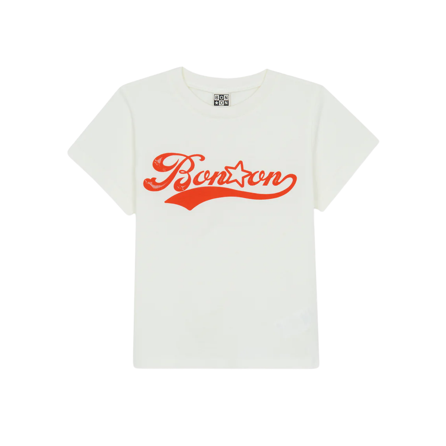Bonton Ecru Logo Short Sleeve Tee