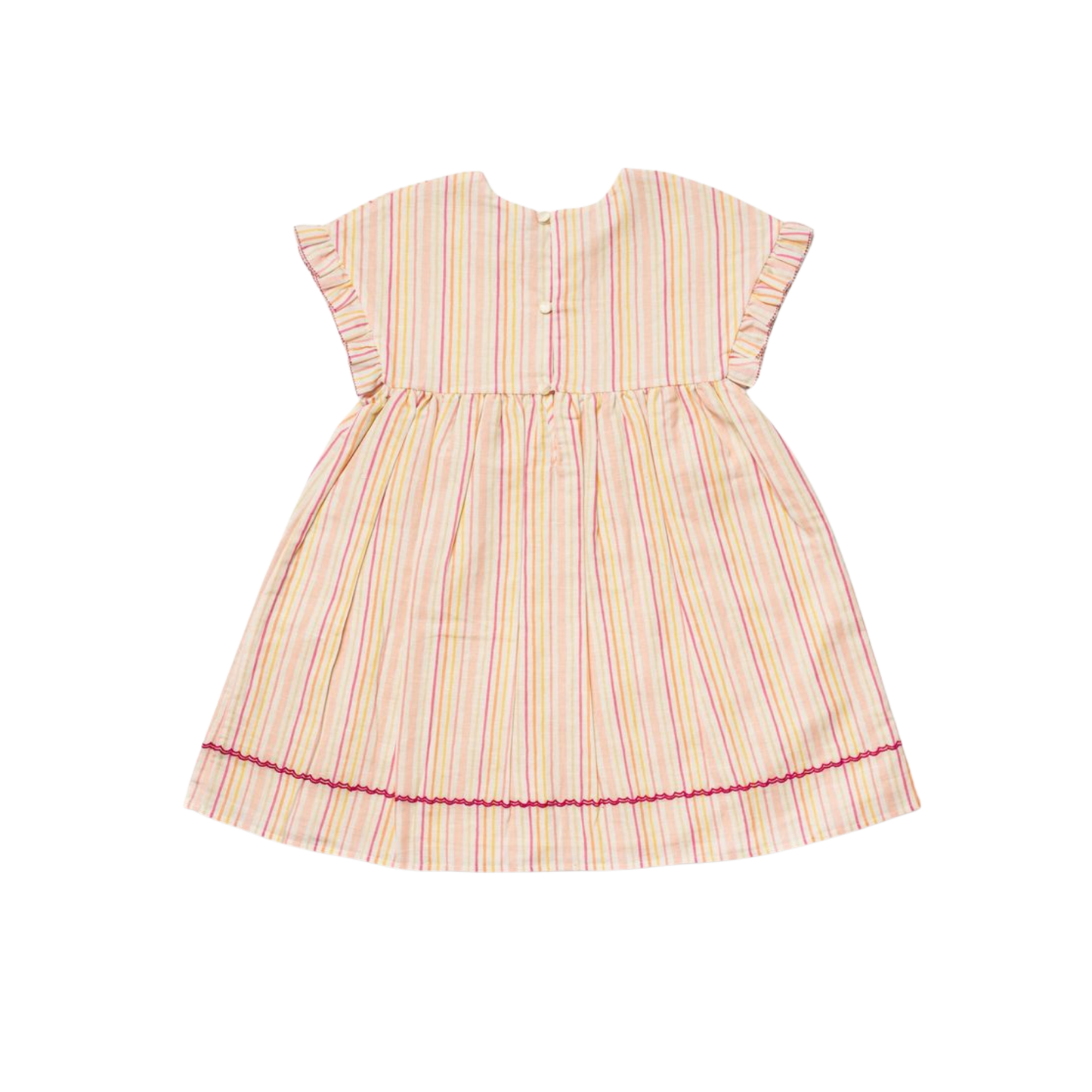 Early Sunday Pink Lila Stripe Short Sleeve Dress