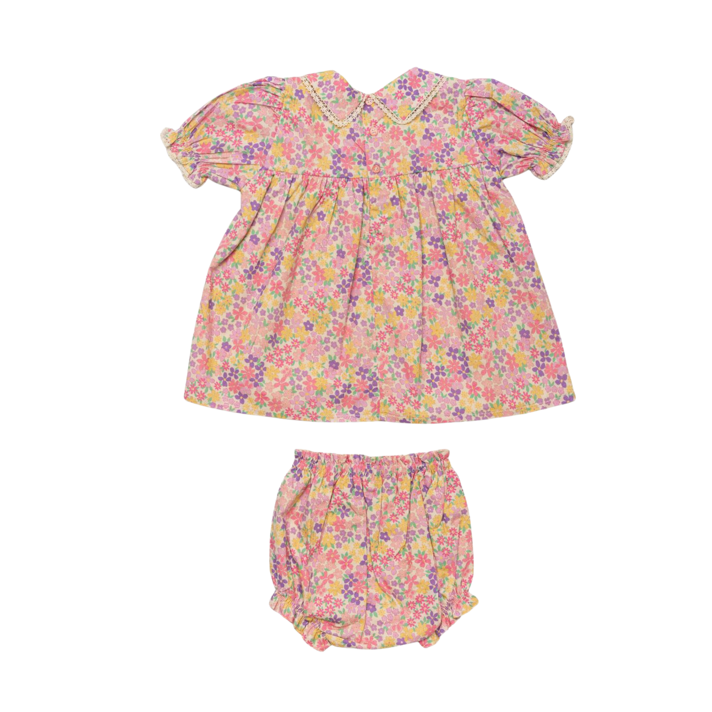 Early Sunday Purple Sofia Emma Floral Bloomer Set
