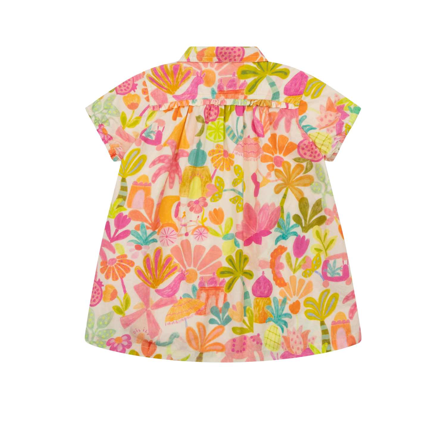 Oilily Almond Oil Daloo Floral Dress