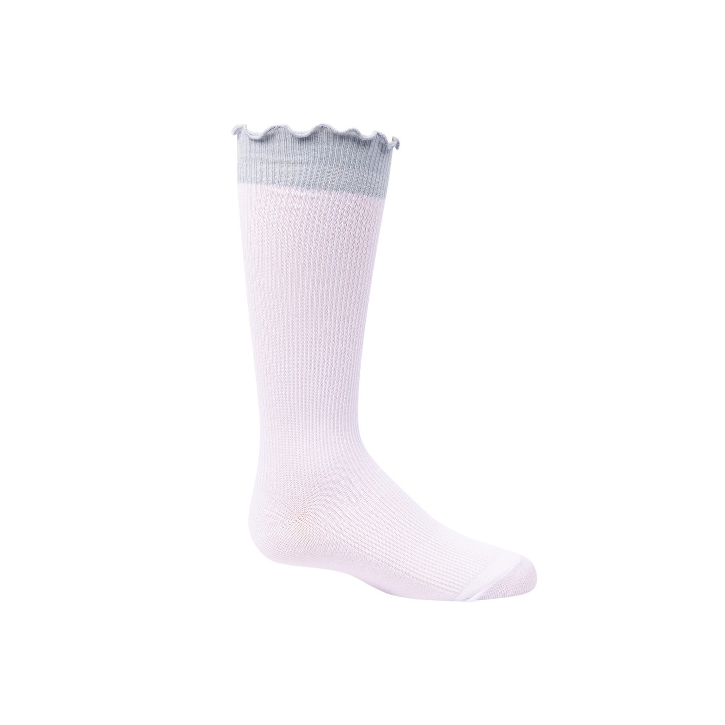 Zubii 475 Powder Blue Colored Scalloped Edge Knee