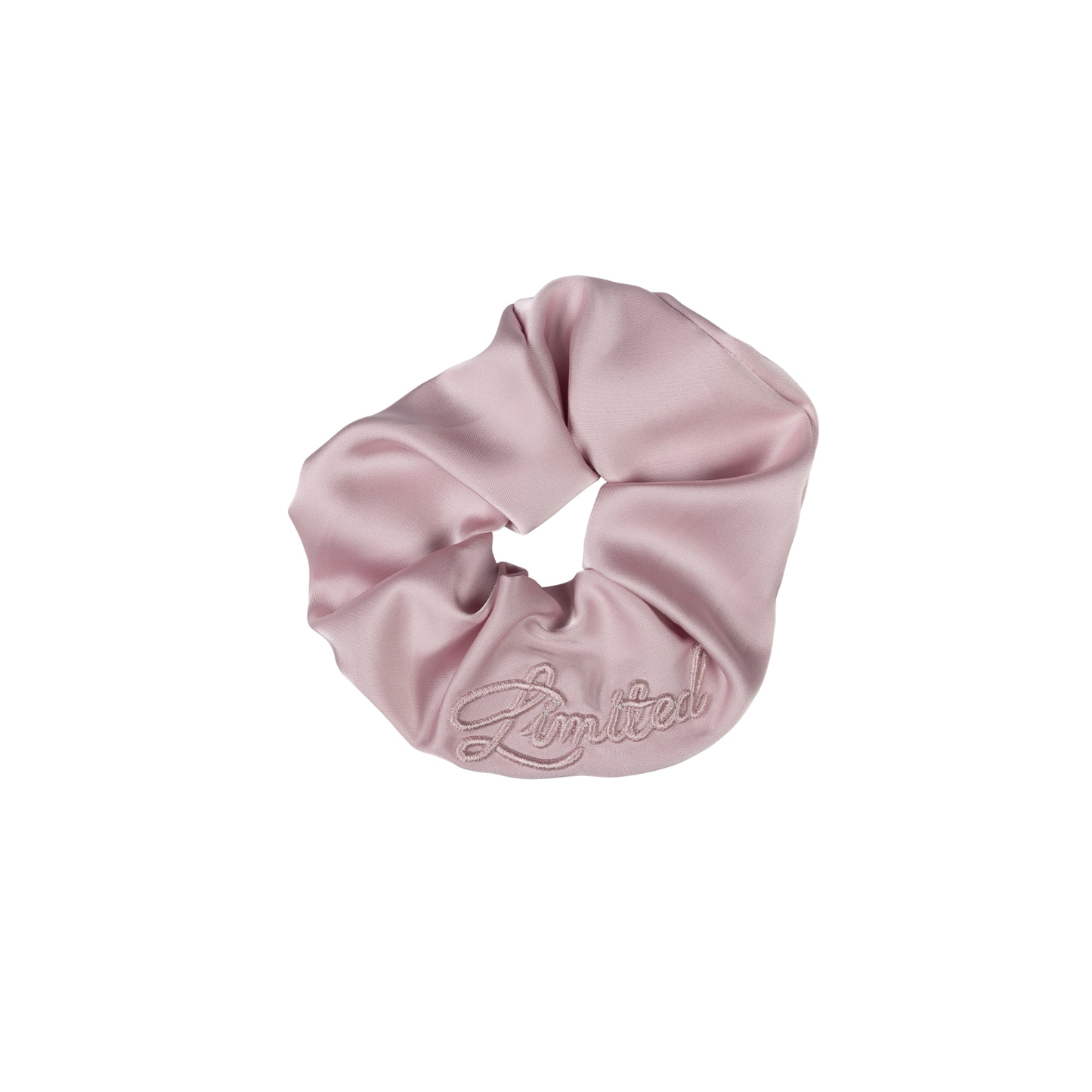 Limited Edition Powder Pink Monochromatic Satin Scrunchie