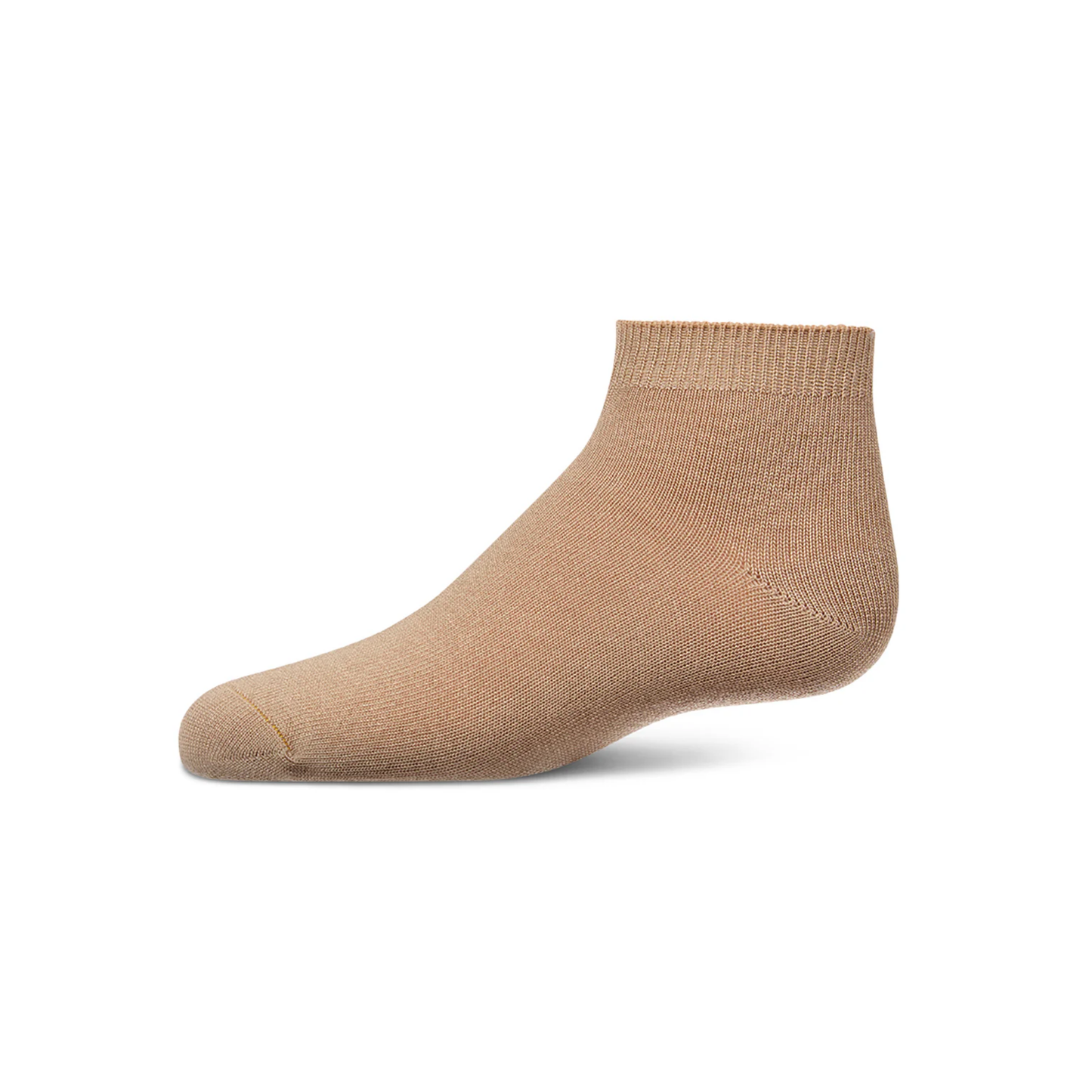 Memoi Driftwood Tan Kids Basic Soft Rayon from Bamboo Anklet Socks