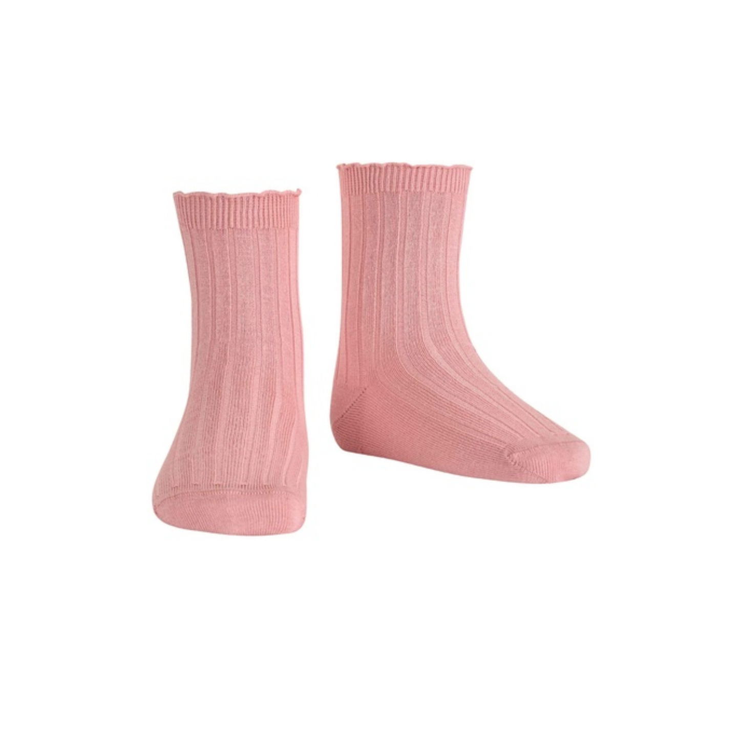 Condor Ribbed Sock W/ Ruffled Trim