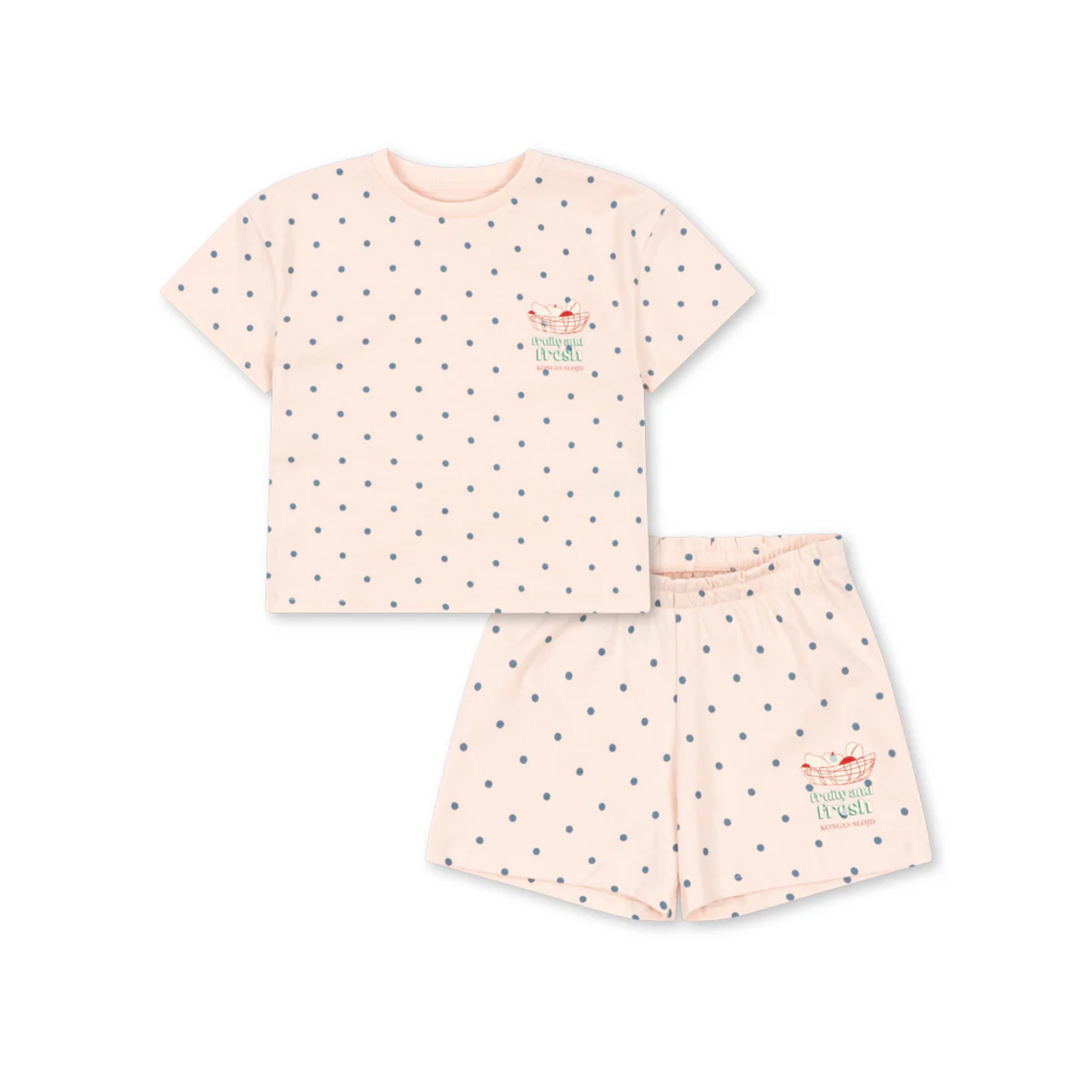 Konges Slojd Rosewater Dot Lin Tee Set