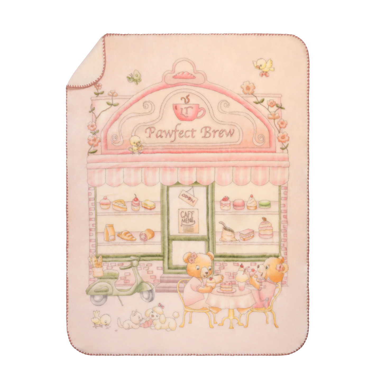 Lil Teddy The Pawfect Brew Blanket