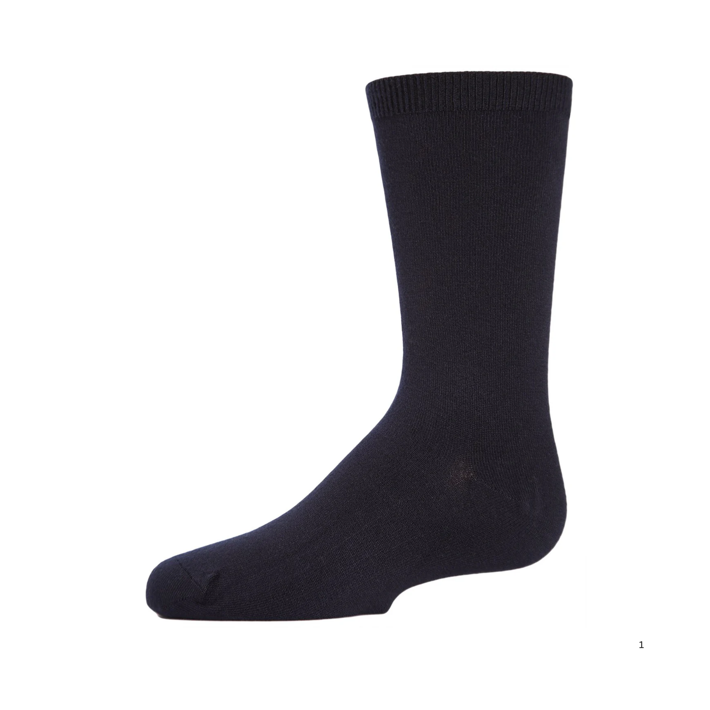 Memoi Unisex Kids Basic Modal Crew Socks