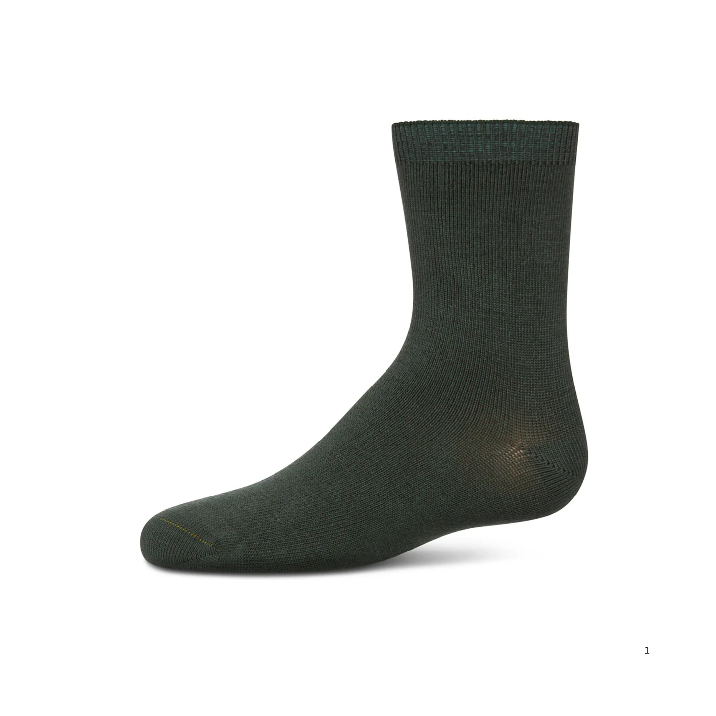 Memoi Cilantro Toddlers and Kids Basic Soft Rayon from Bamboo Crew Socks