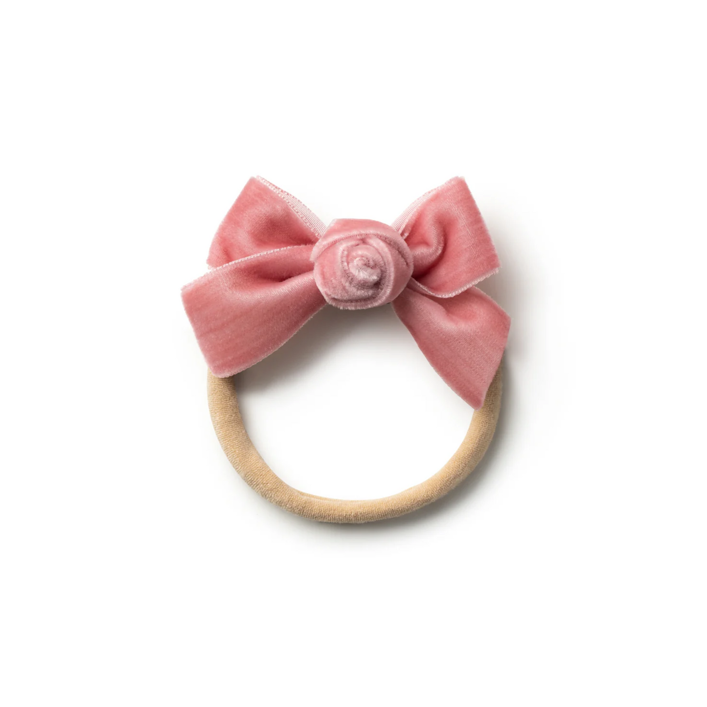 Halo Luxe Rosette Velvet Baby Band