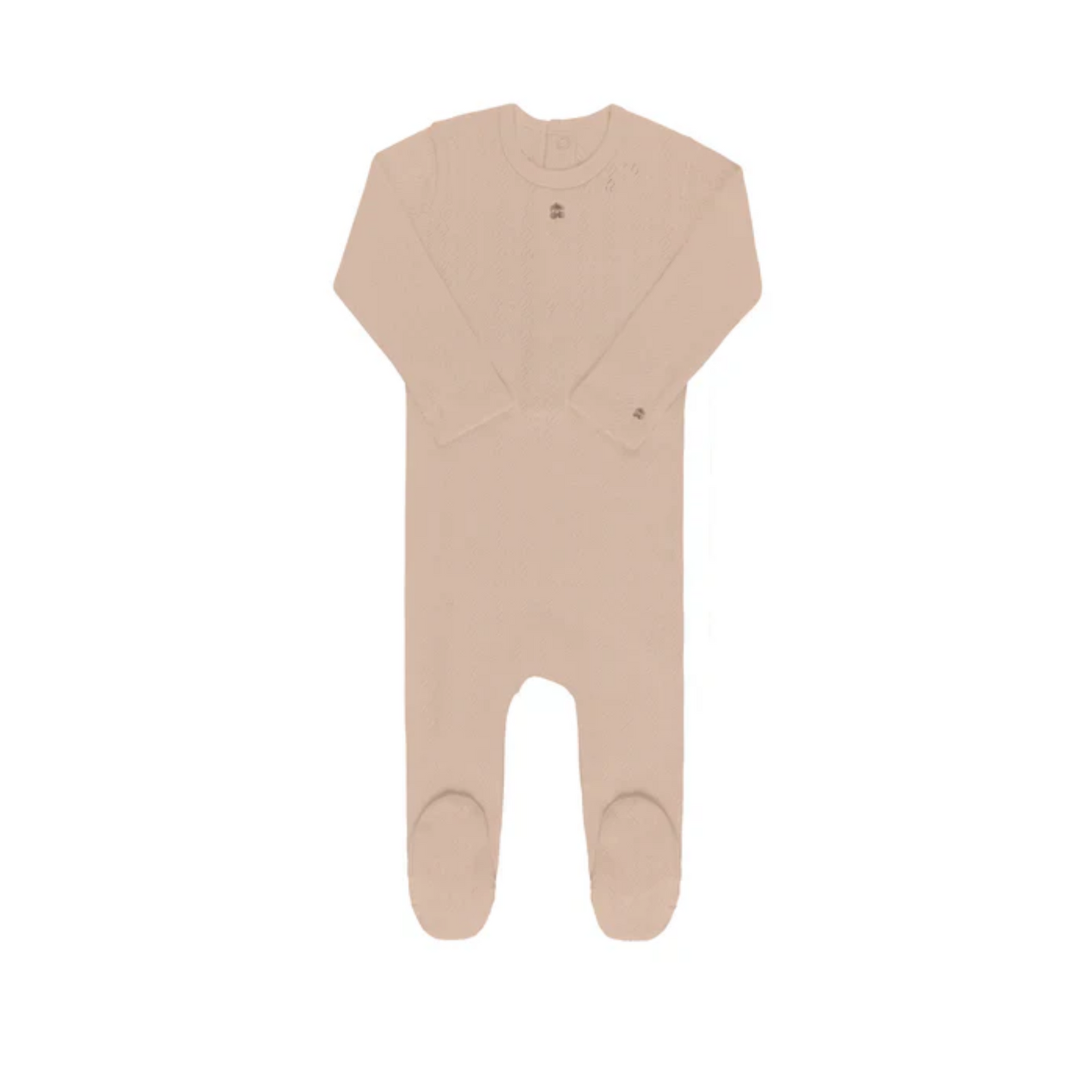 Ely's & Co Embroidered Cherry Pointelle Footie