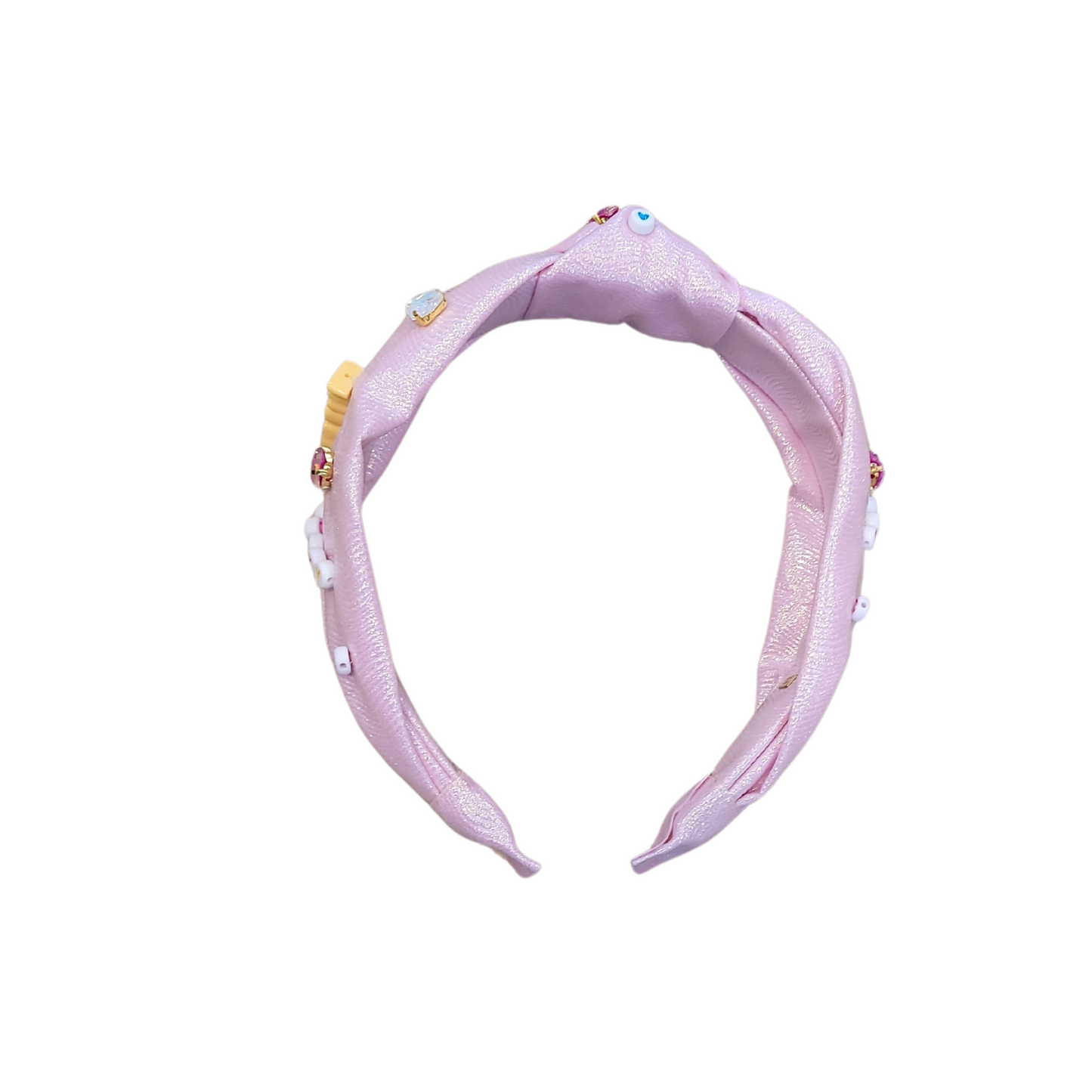 Bari Lynn Glitter Galaxy Knot Headband Jewel And Charm Words