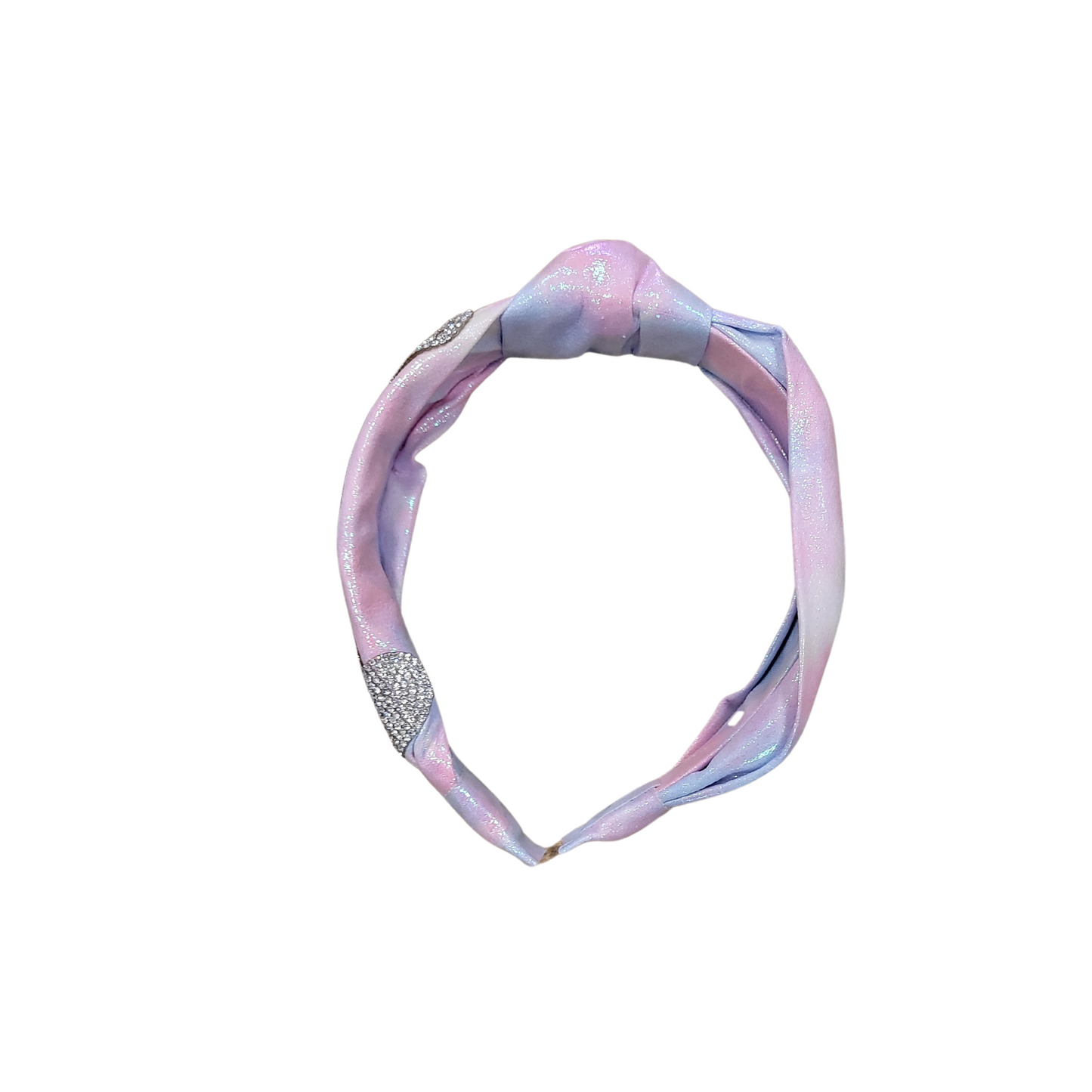 Bari Lynn Crystal Heart On Galaxy Knot Headband