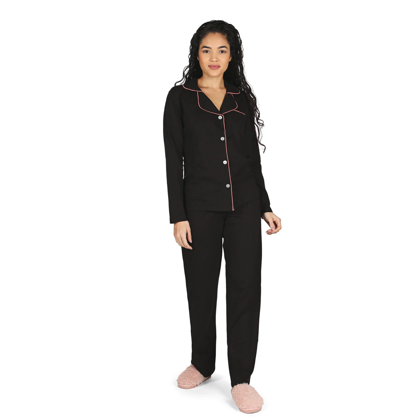 Collection Notch Collar Pant PJ Set
