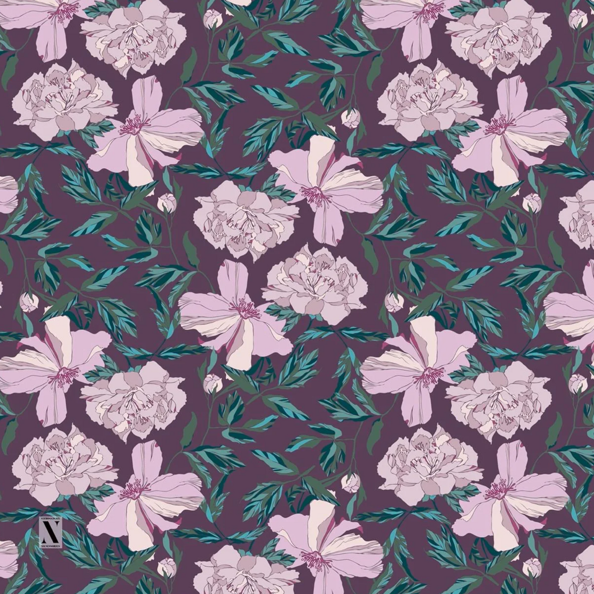 Nicsessories Floral Headscarf with Grip