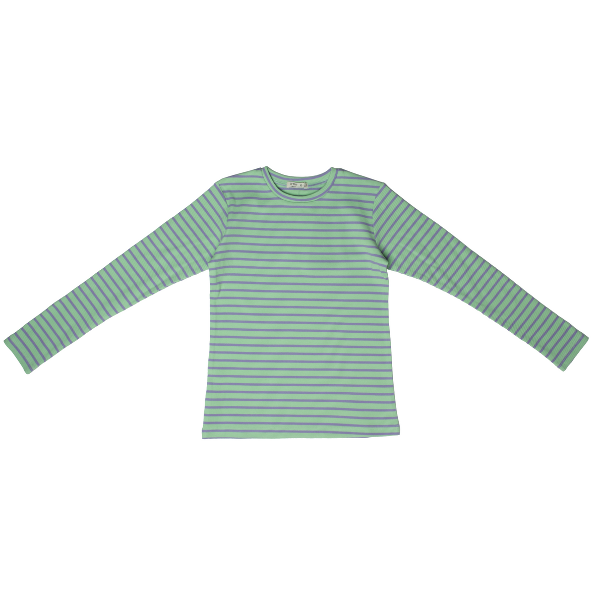 Crew Rib Stripe Tee