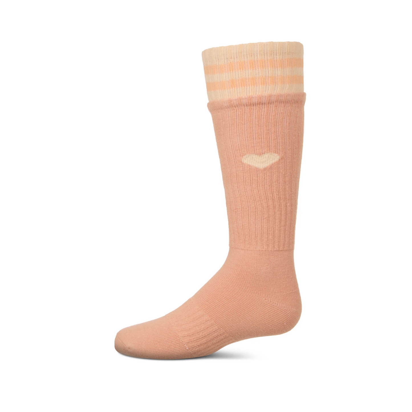 Memoi Sport Rib Heart Knee High