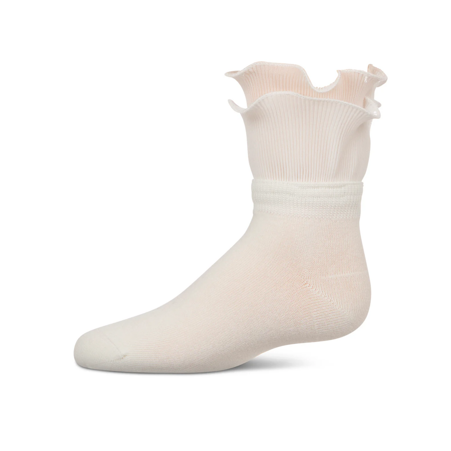 Memoi Dual Layer Ruffle Anklet