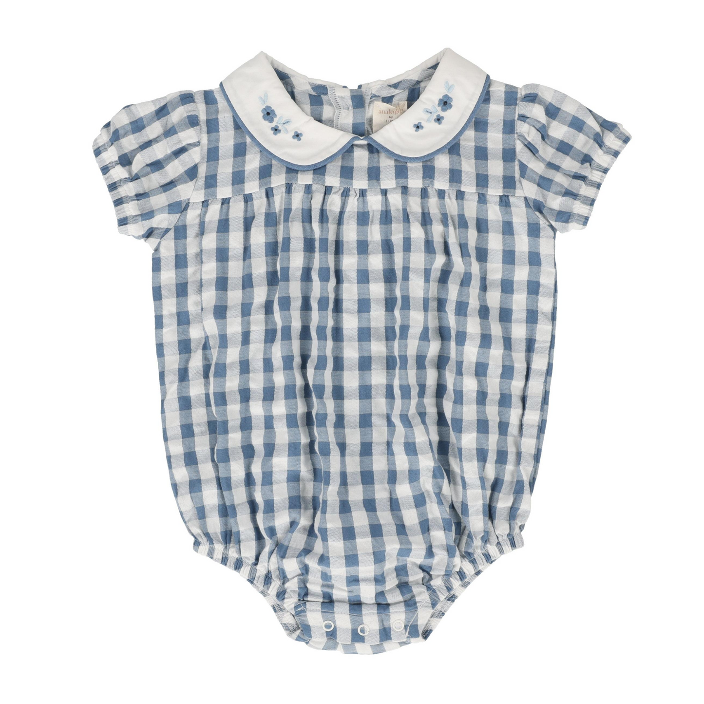 Analogie Gingham Girls Romper