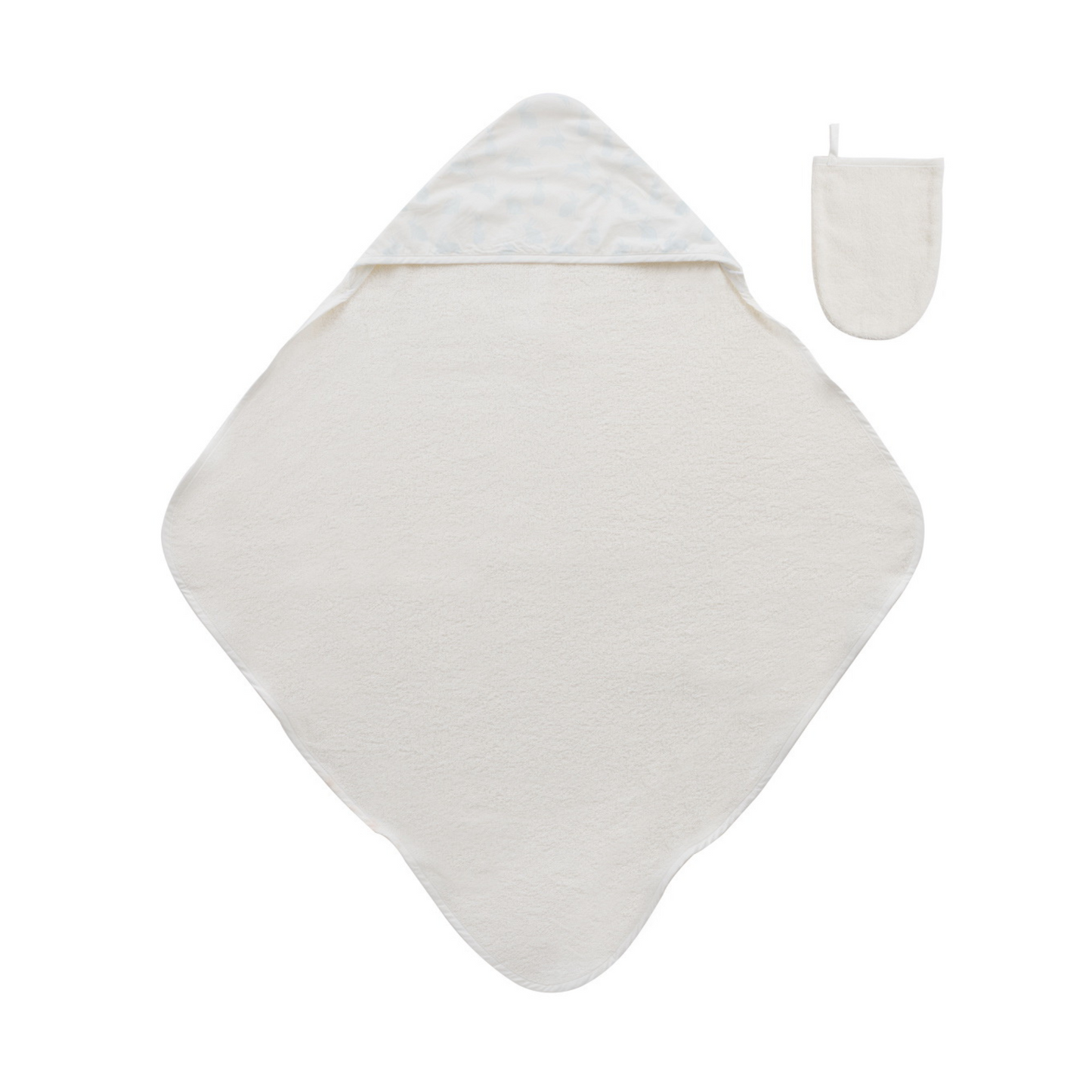 Kipp Bunny Print Towel & Mitt Set