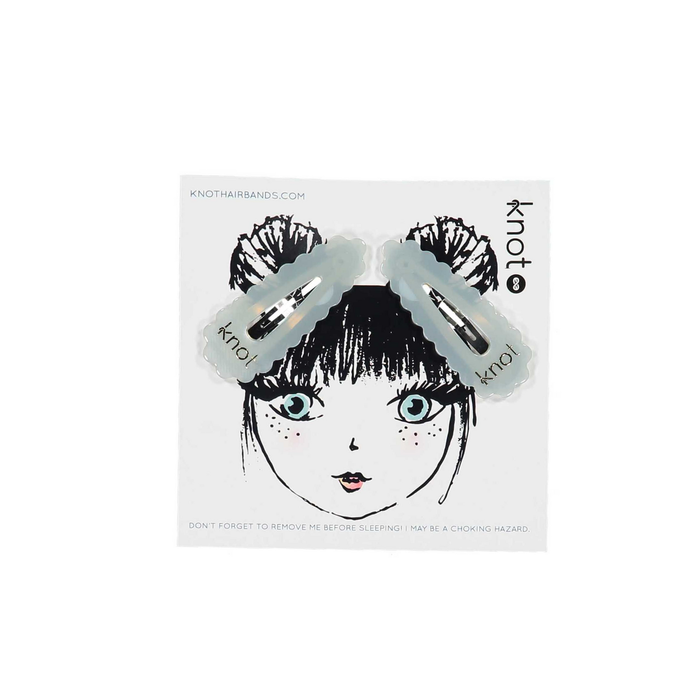 Knot Scalloped Snap Clip Set