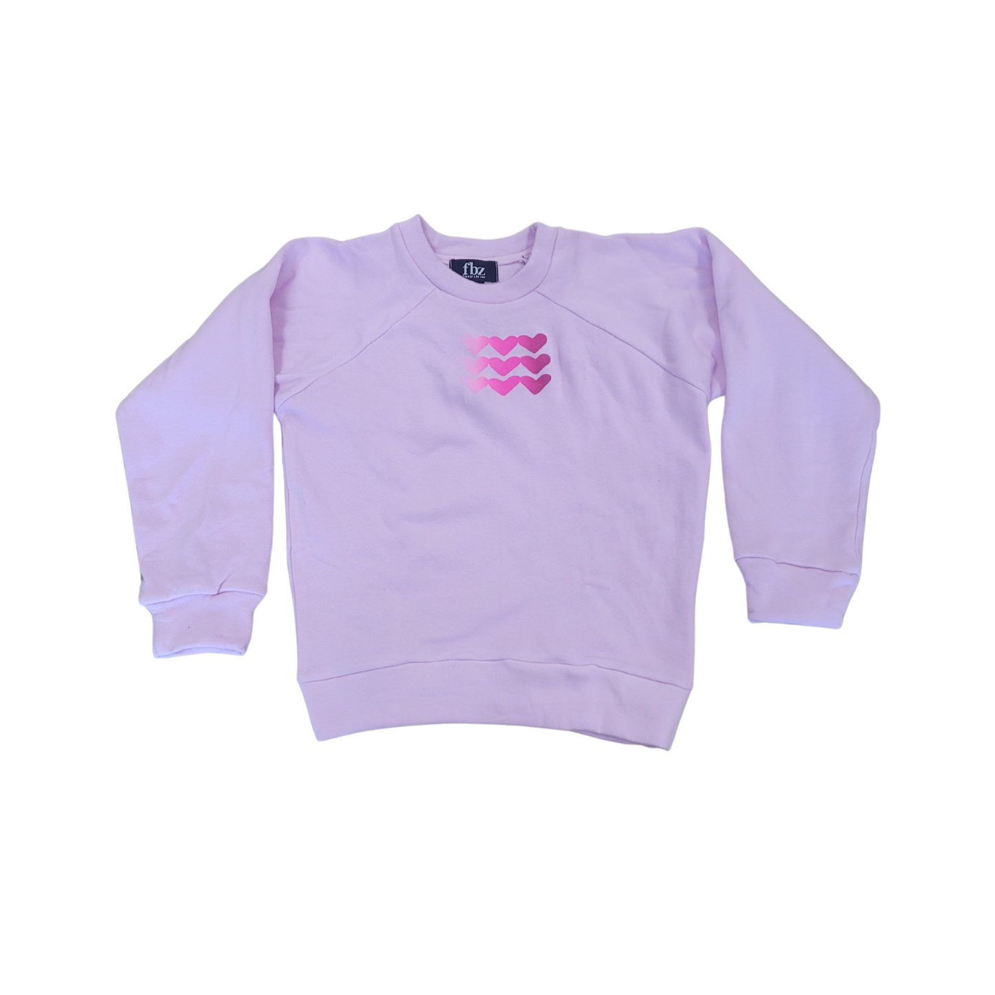 Flowers By Zoe Pink Hearts Sweatshirt