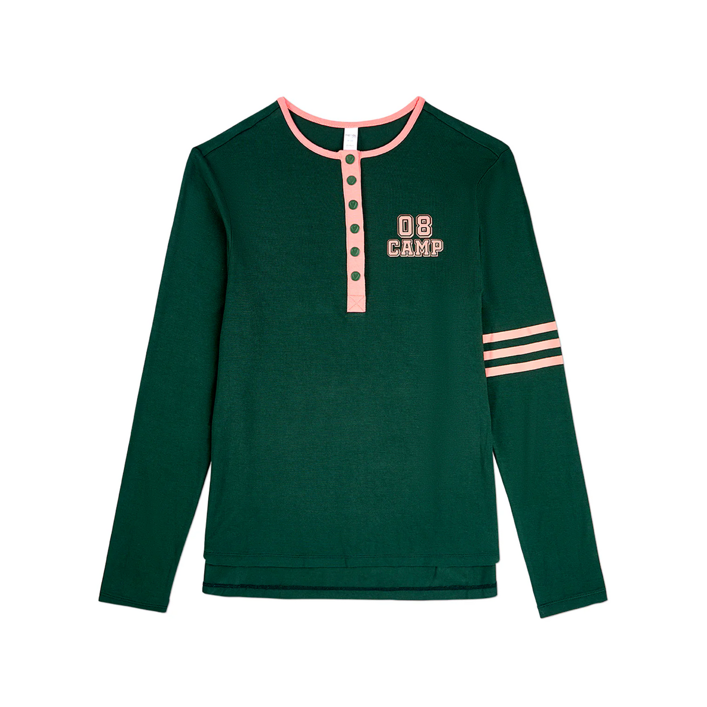Memoi Snap Varsity Long Sleeve T-Shirt