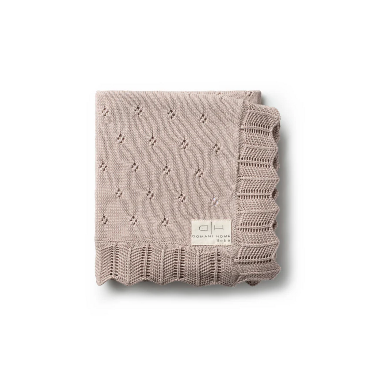 Domani Home Scalloped Pointelle Blanket
