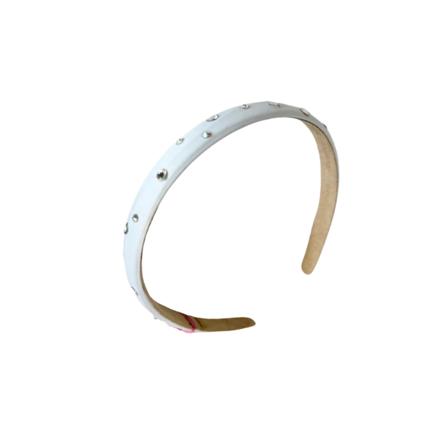 Bari Lynn Crystallized Thin Satin Headband