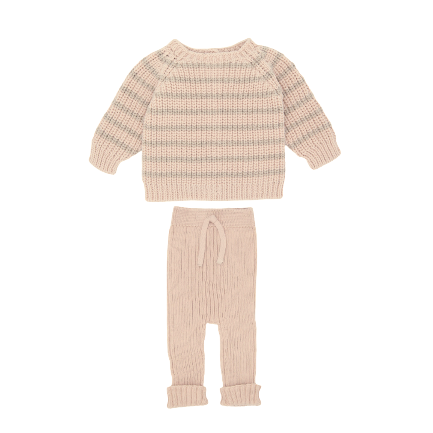 Li & Me Knit Stripe Sweater Set