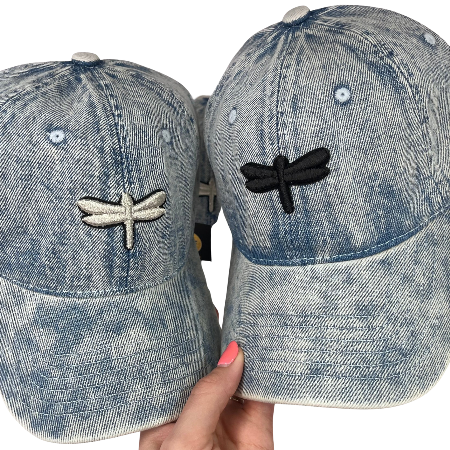 Tal Embossed Denim Wash Cap