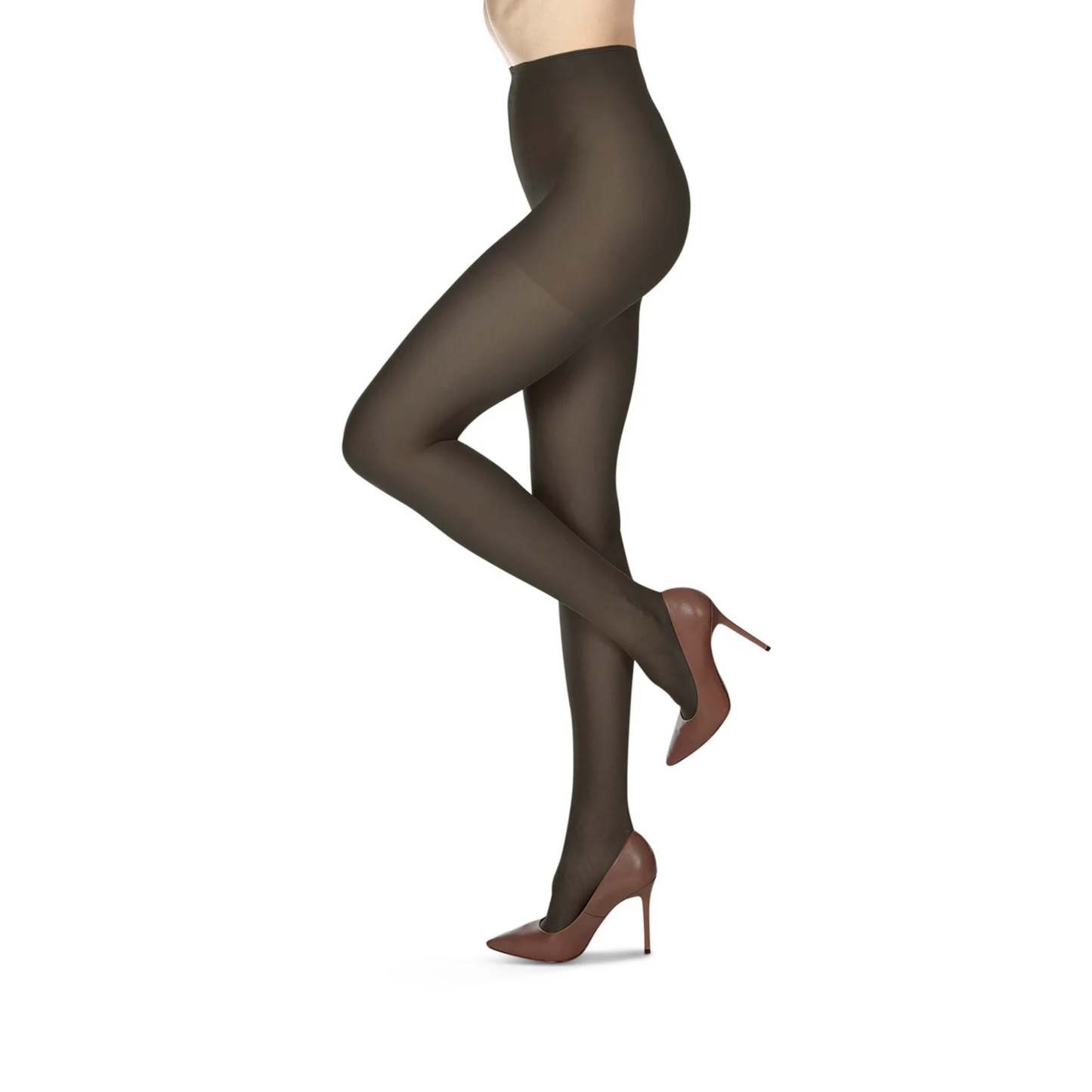 Melas Womens 12 Denier Soft Sheen Crystal Sheer Control Top Pantyhose