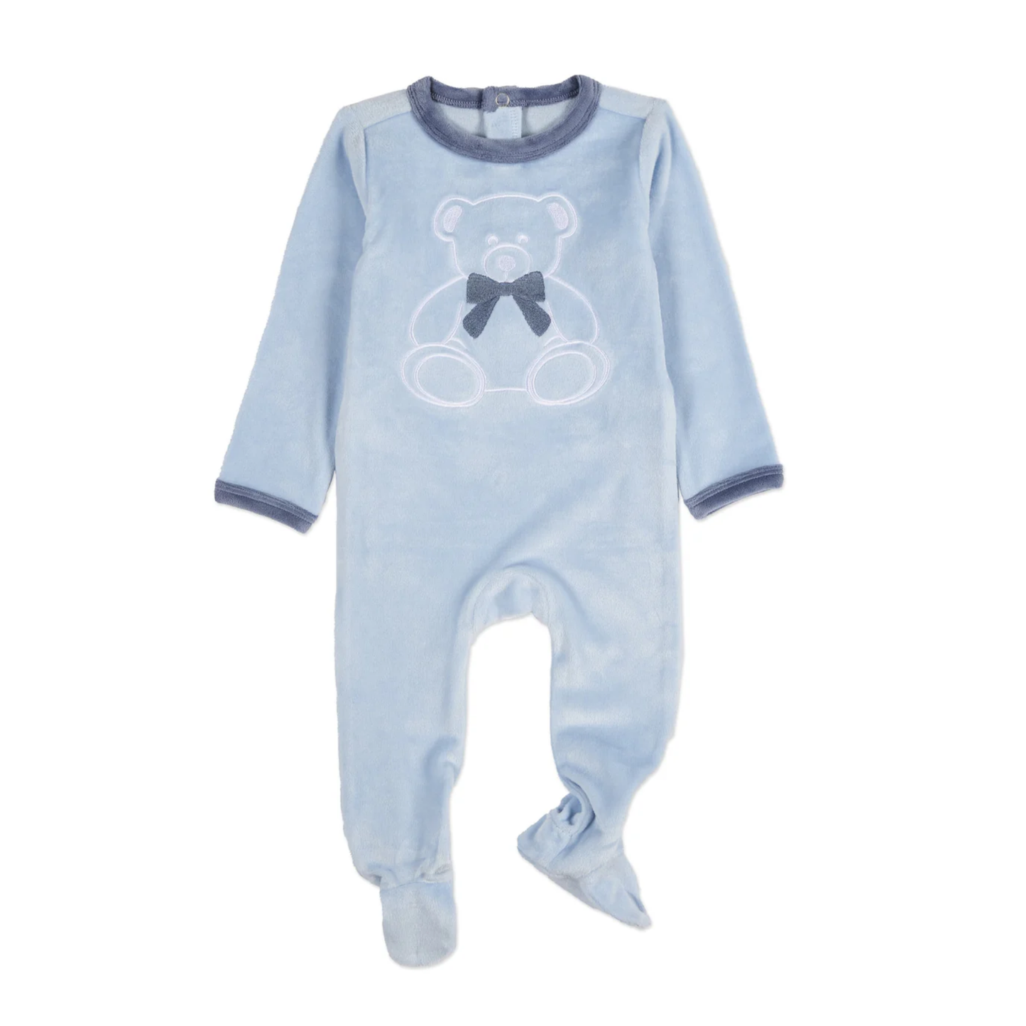 MiniMoi Teddy Snuggles Velour Footie