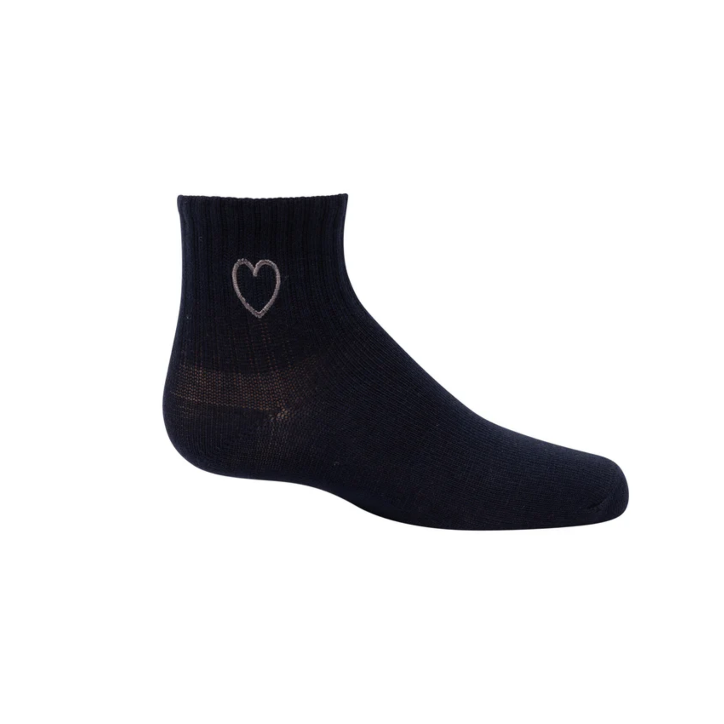 Zubii Embroidered Heart Ankle