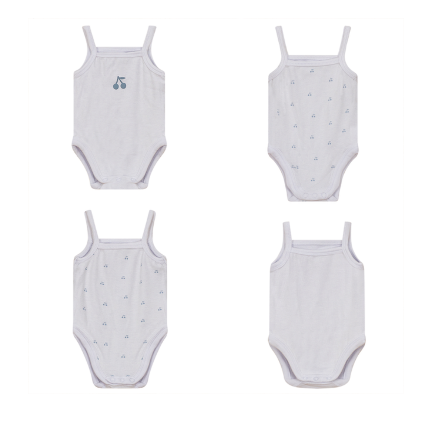 Bebe Bella Pointelle Undershirts With Cherry Print