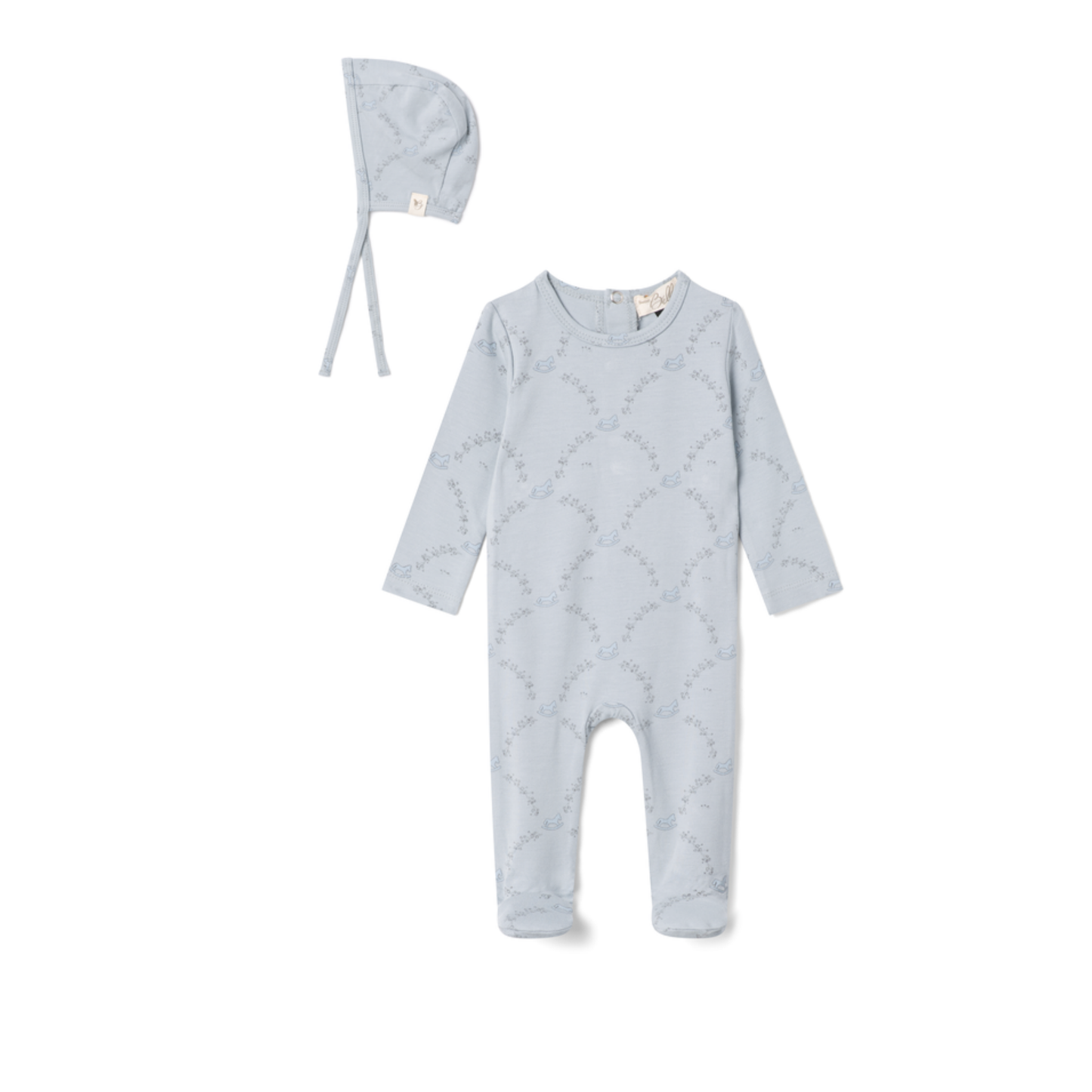Bebe Bella All Over Rocking Horse Print Layette