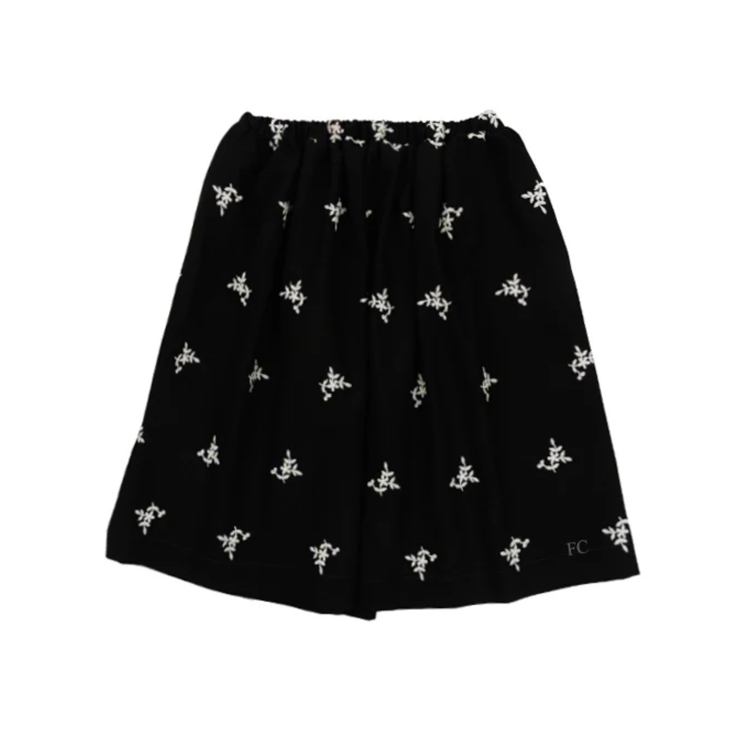 Piccolo Ludo Flower Embroidered Skirt