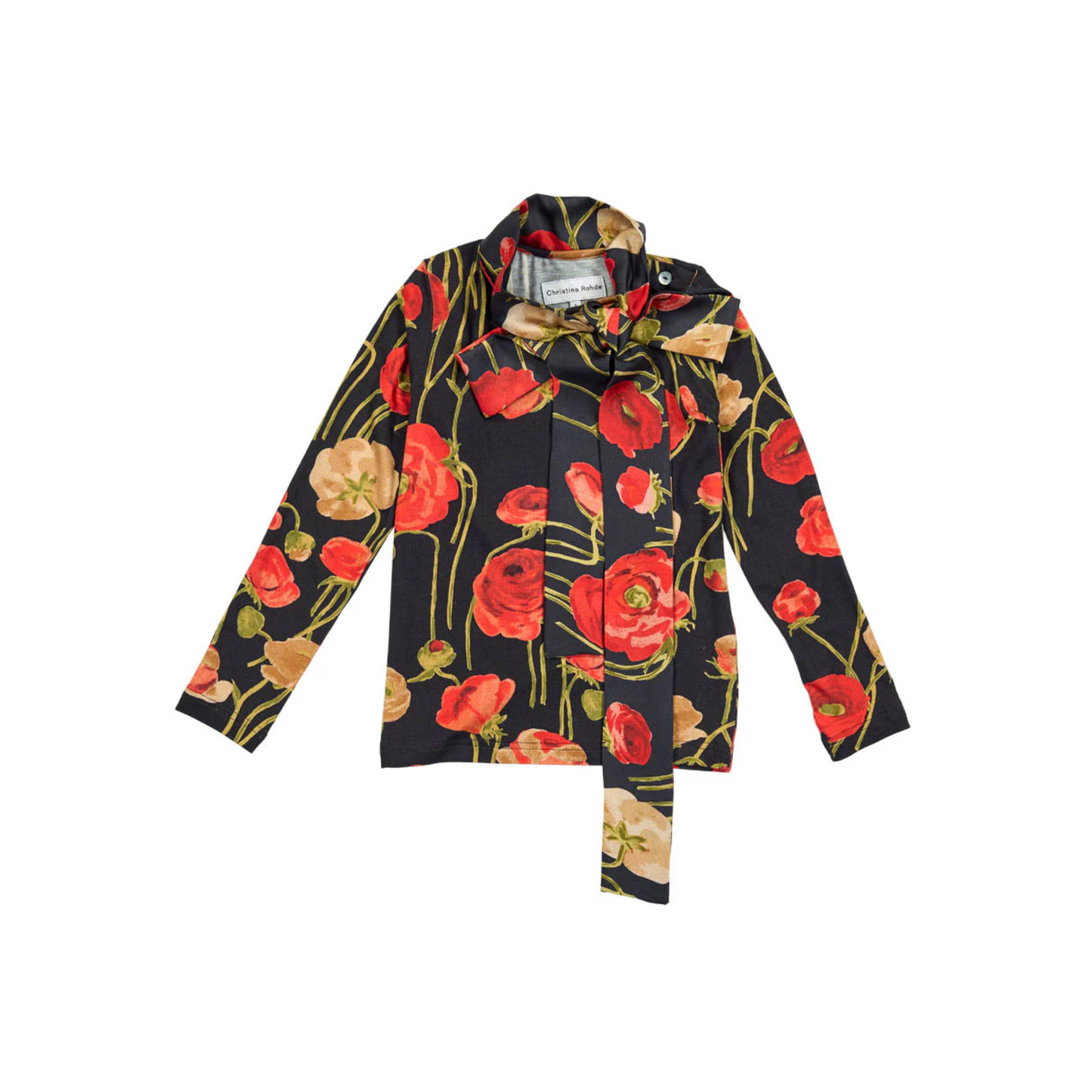 Christina Rhode Roses Long Sleeve Top