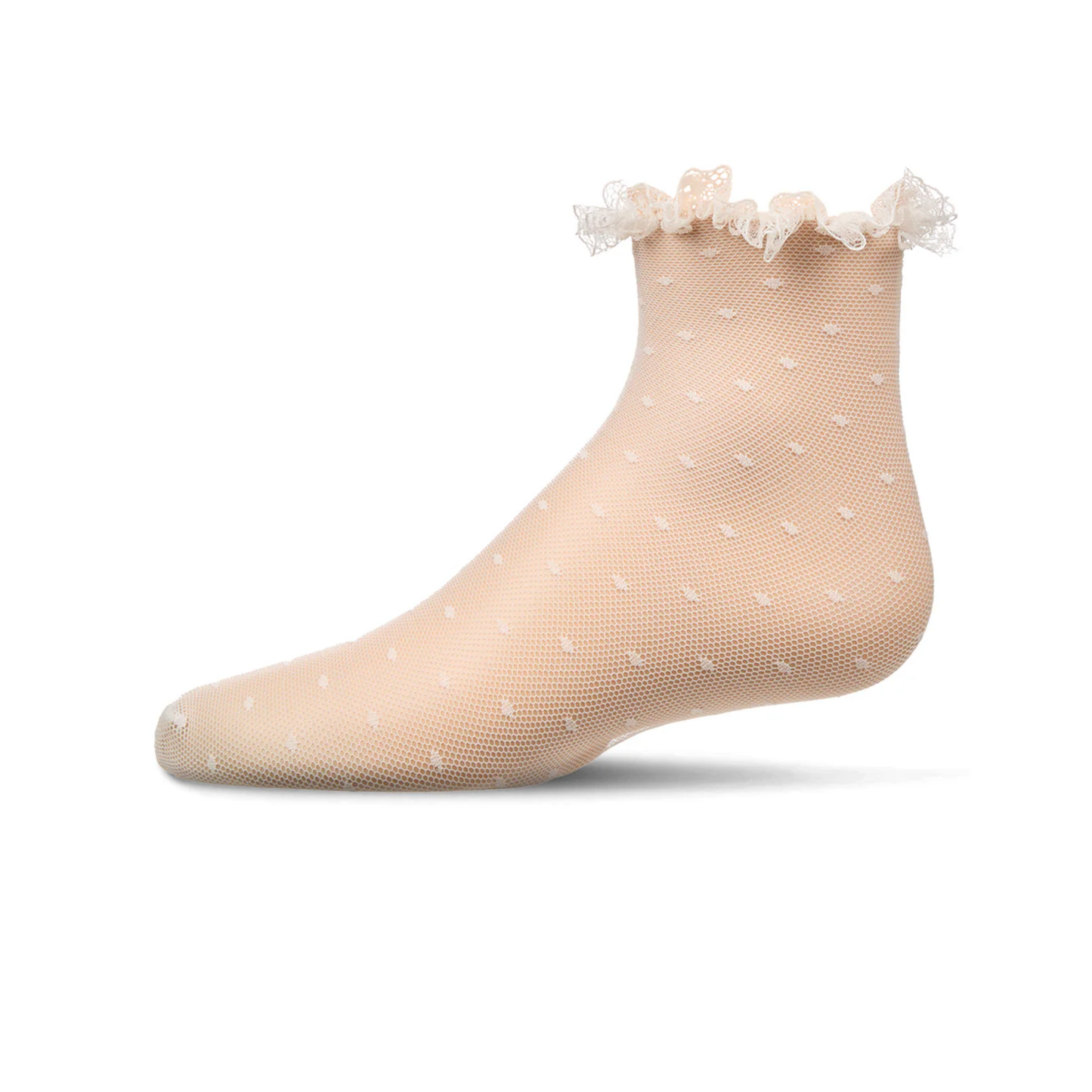 Memoi Lace Dot Anklet - MKF-1013