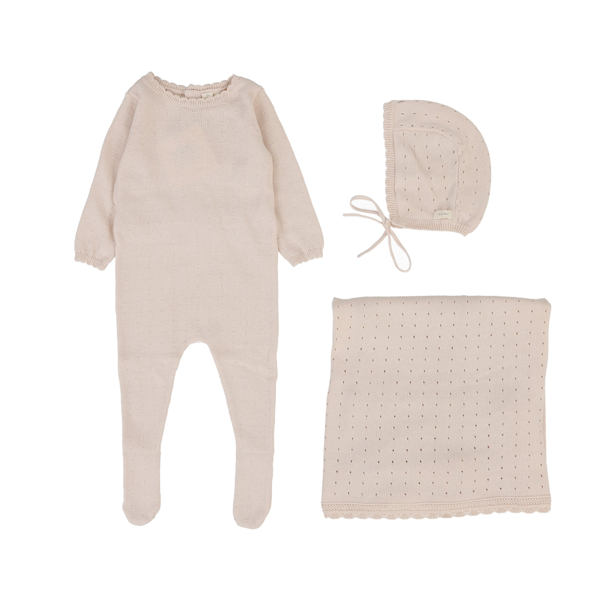 Lilette Dotty Knit Layette Set