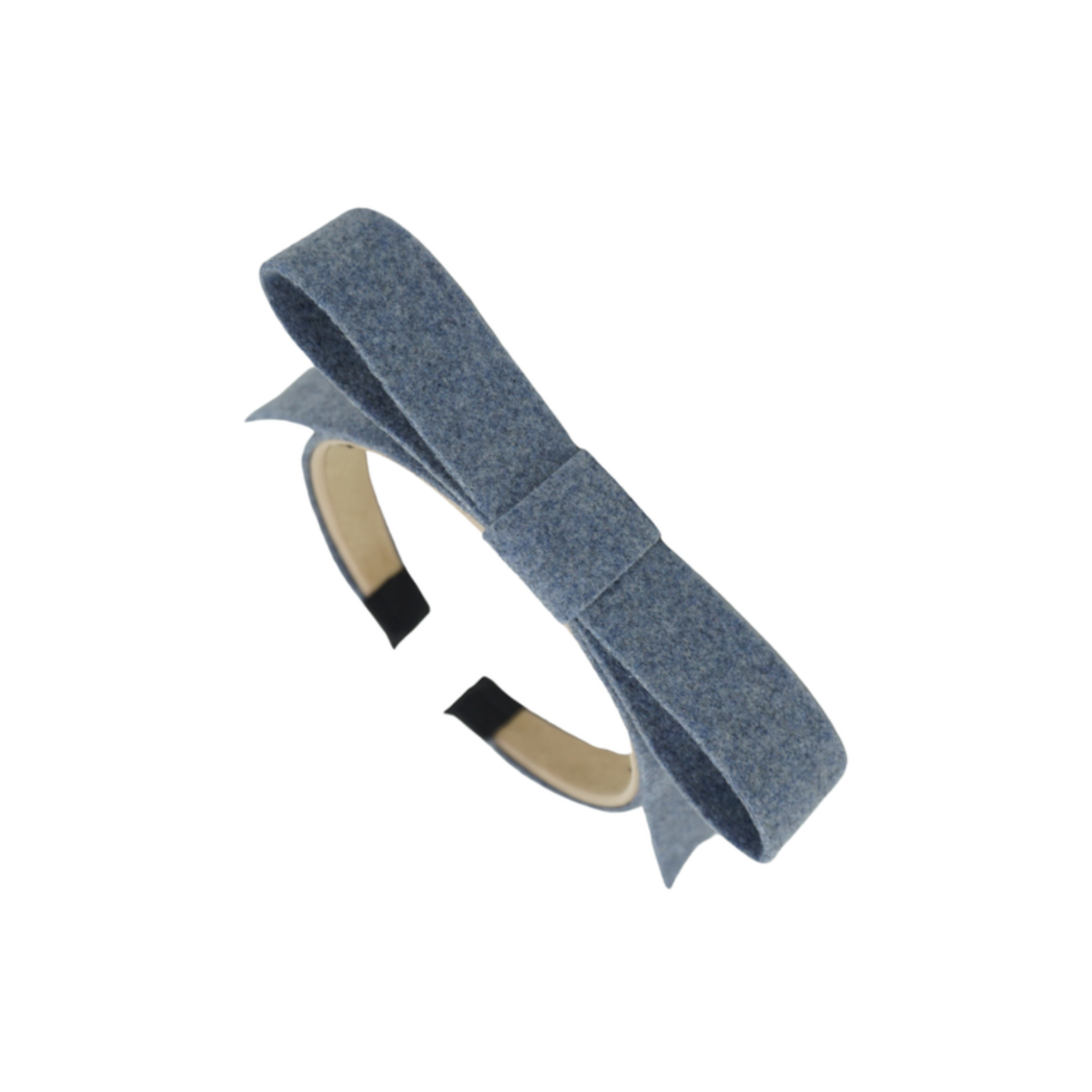 Bandeau Brushed Wool Luxe Bow Headband
