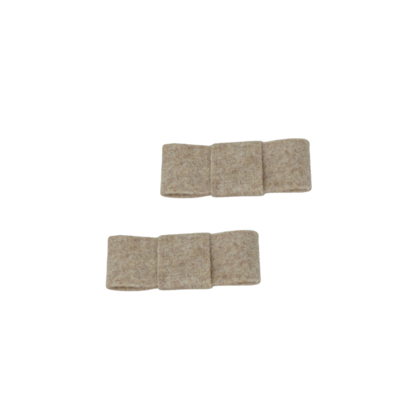 Bandeau Brushed Wool Mini Bow Clip Set
