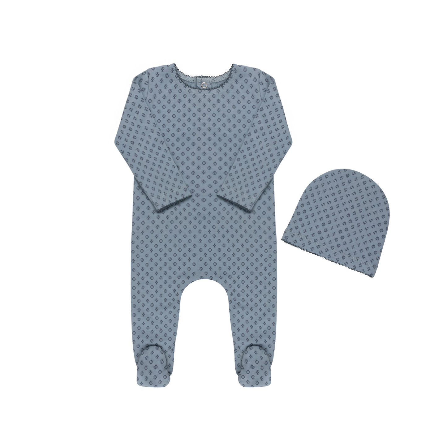 Tricot Bebe Ditsy Footie