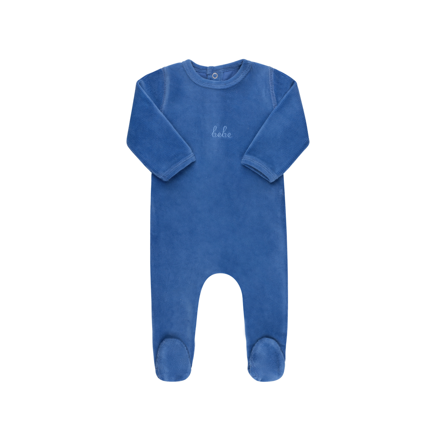 Tricot Bebe Ribbed Velour Bebe Footie