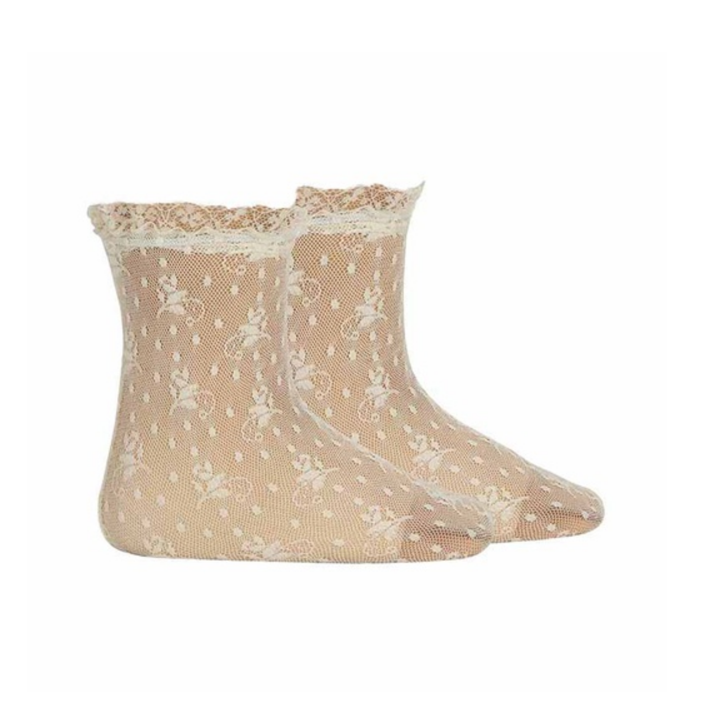 Condor Floral Designed Lace Sock