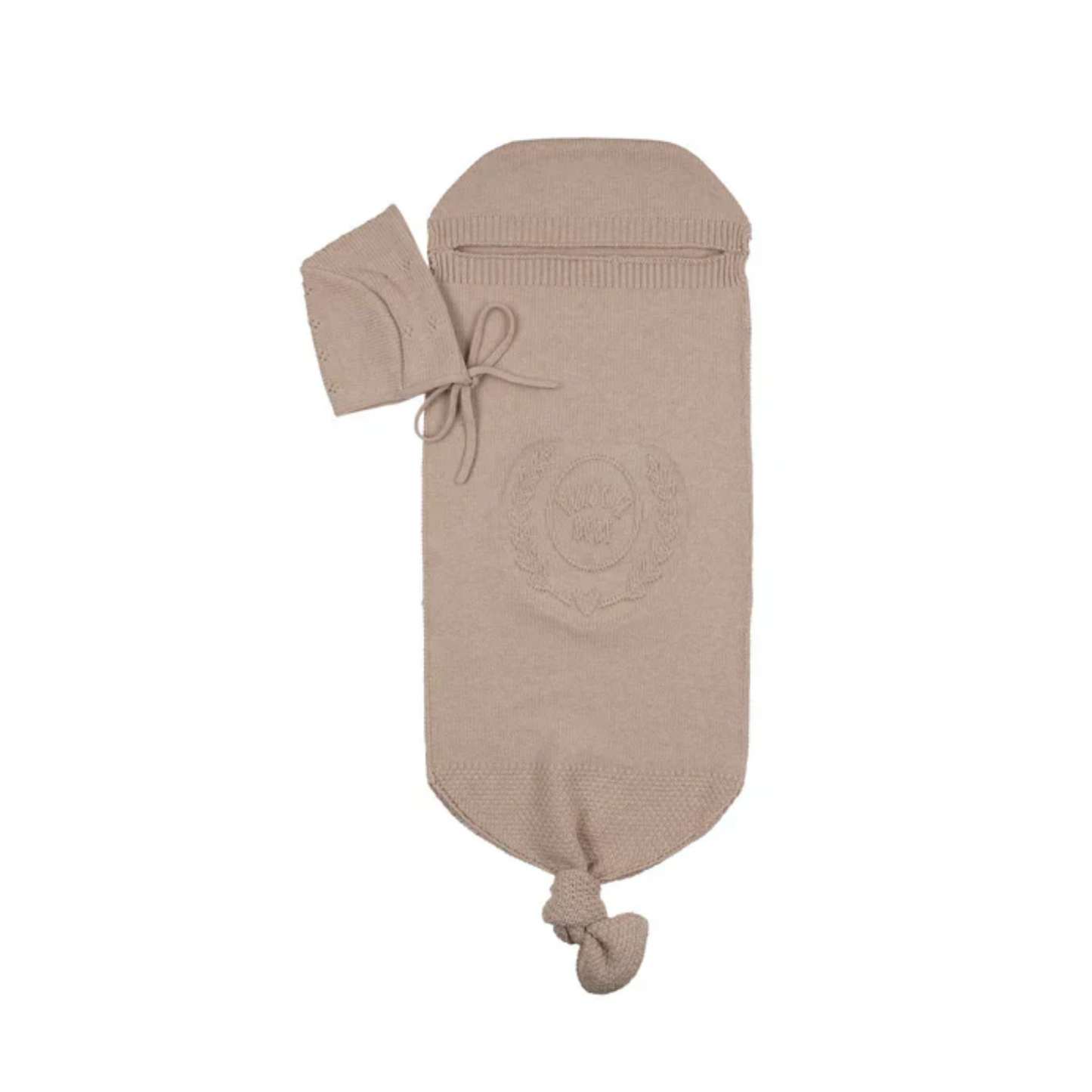 Peluche Bebe Embossed Cocoon And Beanie