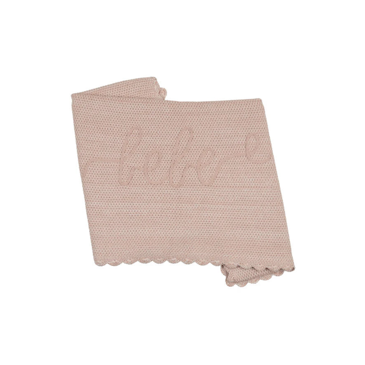 Peluche Malange Scalloped Ribbon Stitching Blanket