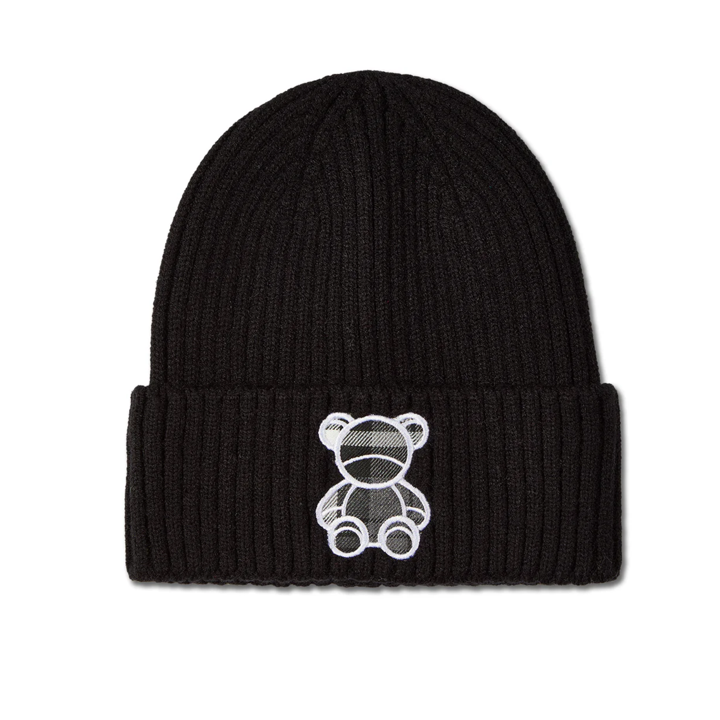 Memoi Plaid Bear Beanie