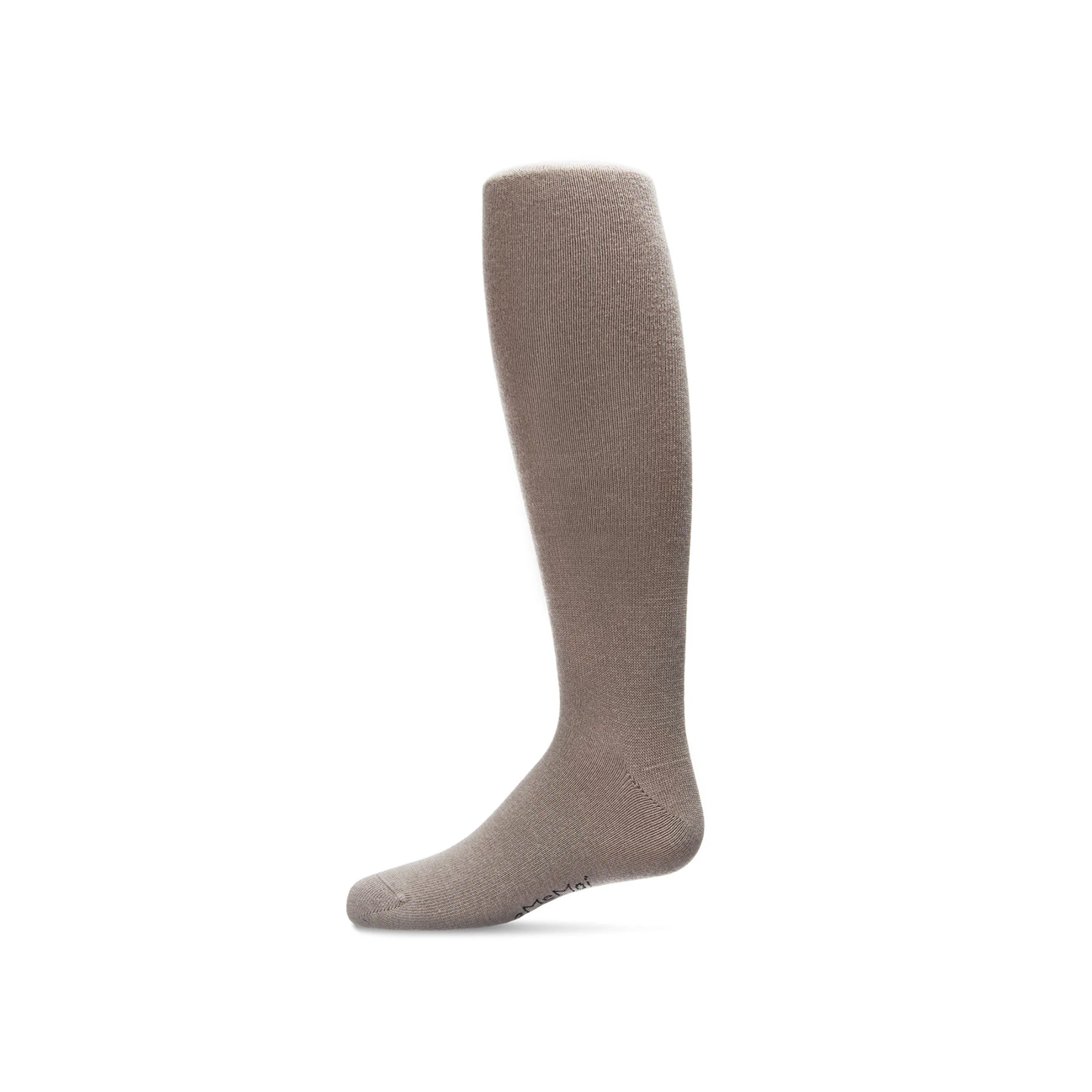 Memoi Girls Soft Pima Cotton Opaque Tights Taupe - Mk-301