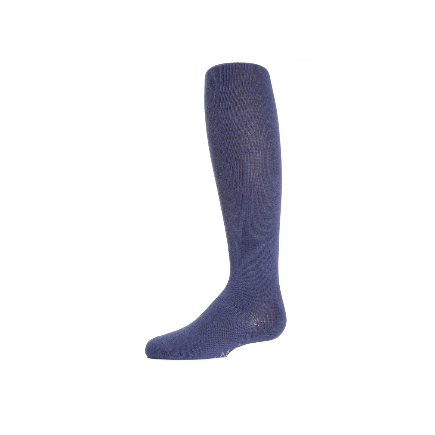 Memoi Girls Soft Pima Cotton Opaque Tights Blue Indigo - Mk-301